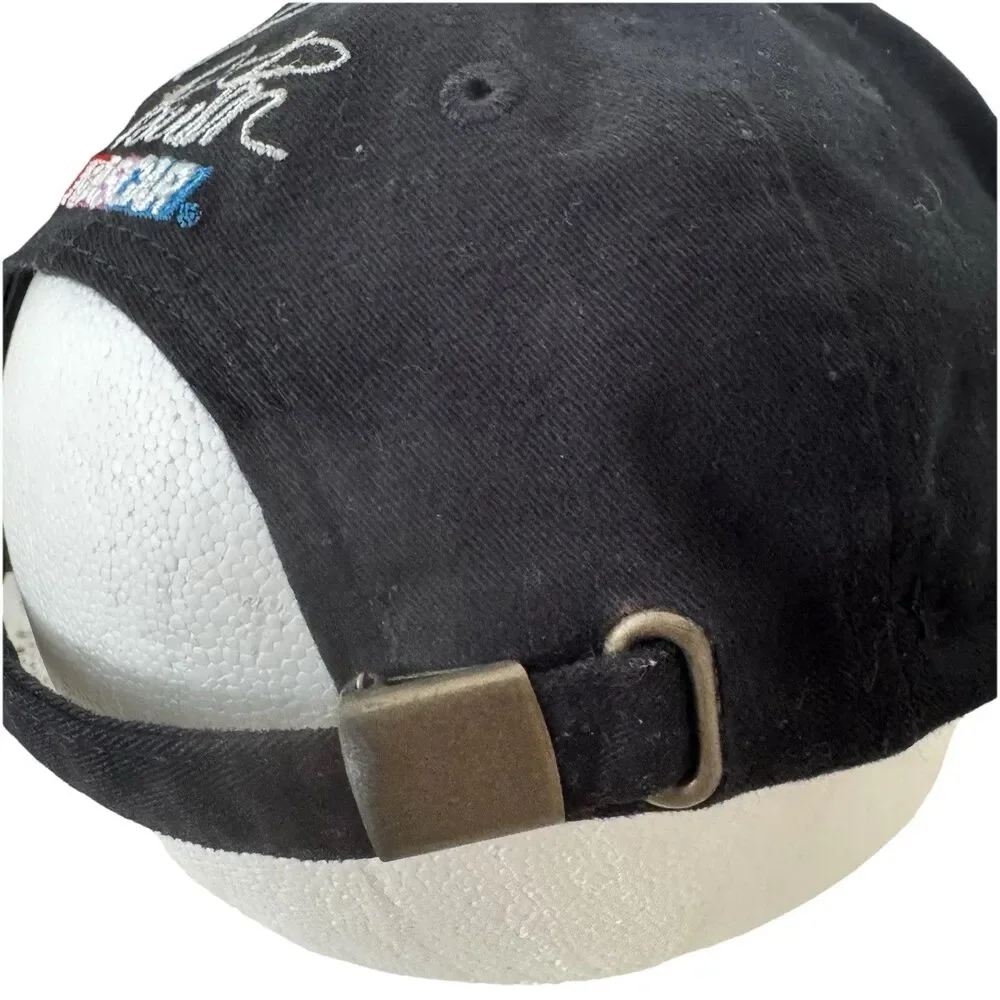 Nascar Cat Racing Cap Hat Mens Adjustable Ward Burton Black Vtg Head To Toe New